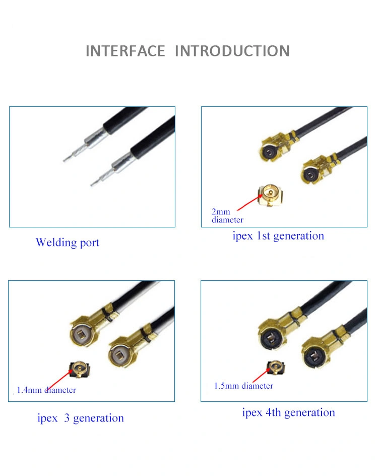 2.4G 5.8g Dual Band Antenna WiFi Bt Omnidirectional 5dBi High Gain PCB Antenna Ipex Interface