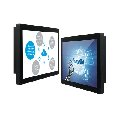 7mm Open Frame / Embedded 10 12 15 17 19 22 Inch 1024*768 Waterproof IP65 Touch Screen Industrial Panel All in One PC